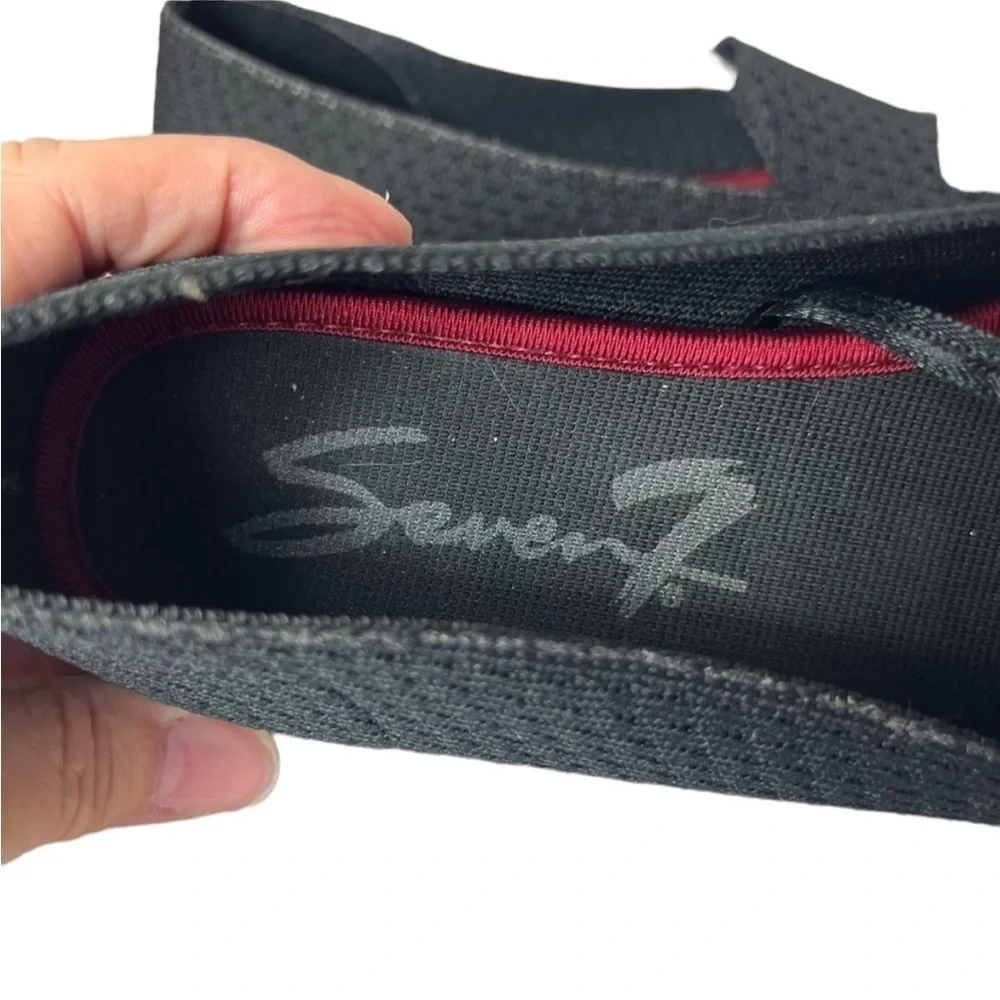 🌺SEVEN7 Woven Black Flats Size 7 — Very Gently Worn🌺 - Picture 5 of 5